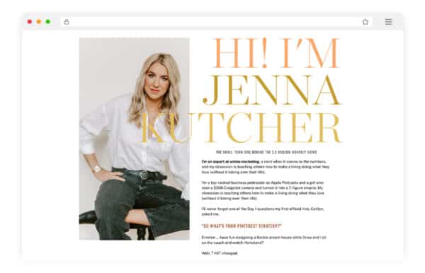 Jenna Kutcher – The Pinterest Lab - Courses Biz